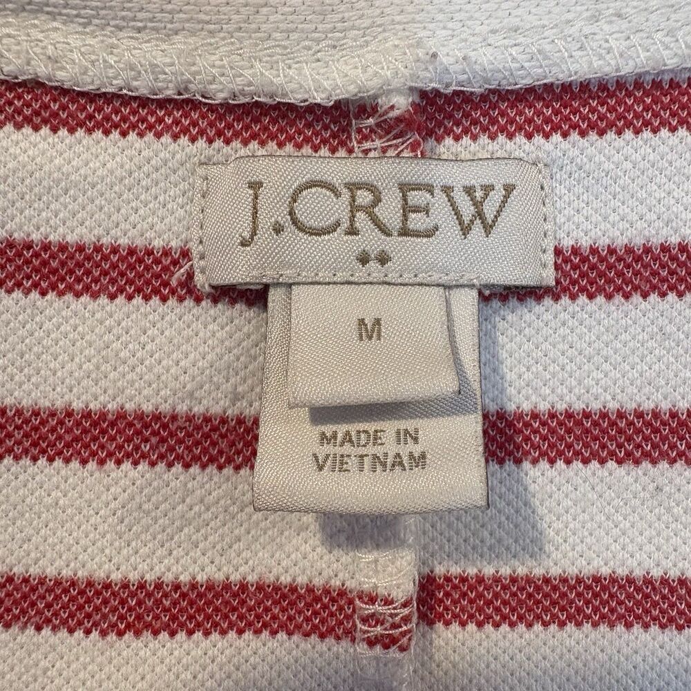 J Crew Red White Nautical Striped Cotton Blend‎ Tunic Dress Womens Medium - Picture 3 of 5